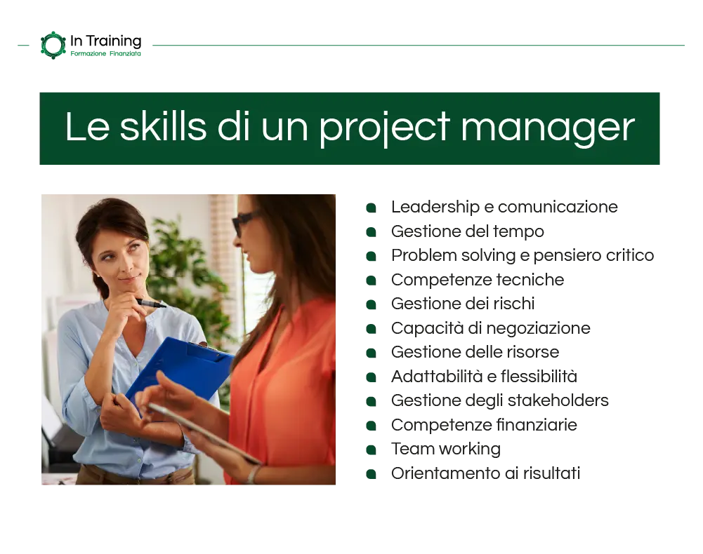 quali sono le skills più importanti per un project manager - In Training